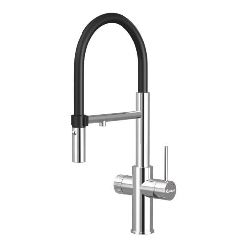 Vòi rửa chén thân mềm 3 đường nước Konox Combi Chrome